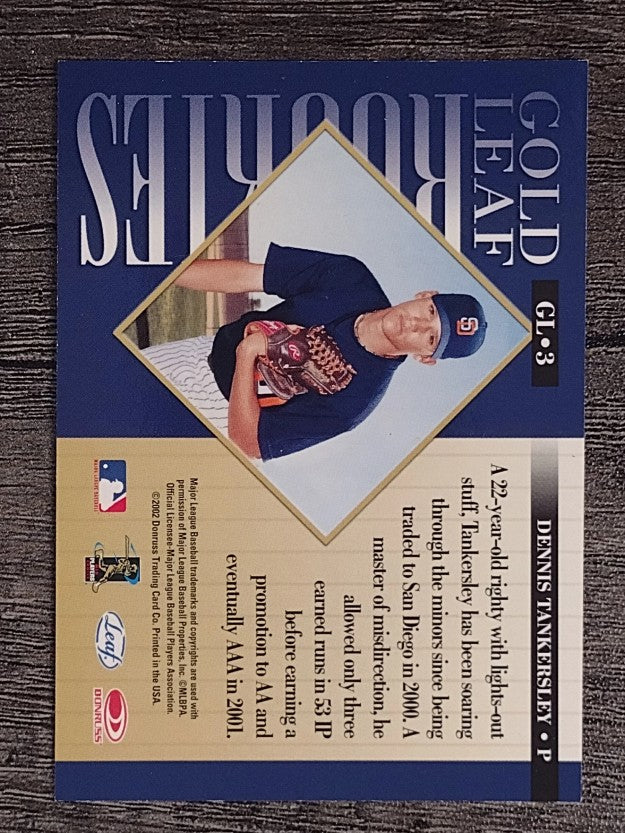 2002 Leaf Gold Rookies #3 Dennis Tankersley