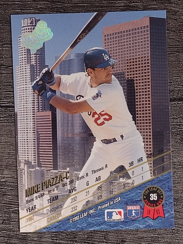 1993 Leaf #35 Mike Piazza (NM)