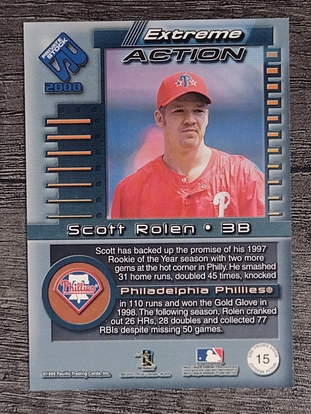 2000 Private Stock Extreme Action #15 Scott Rolen