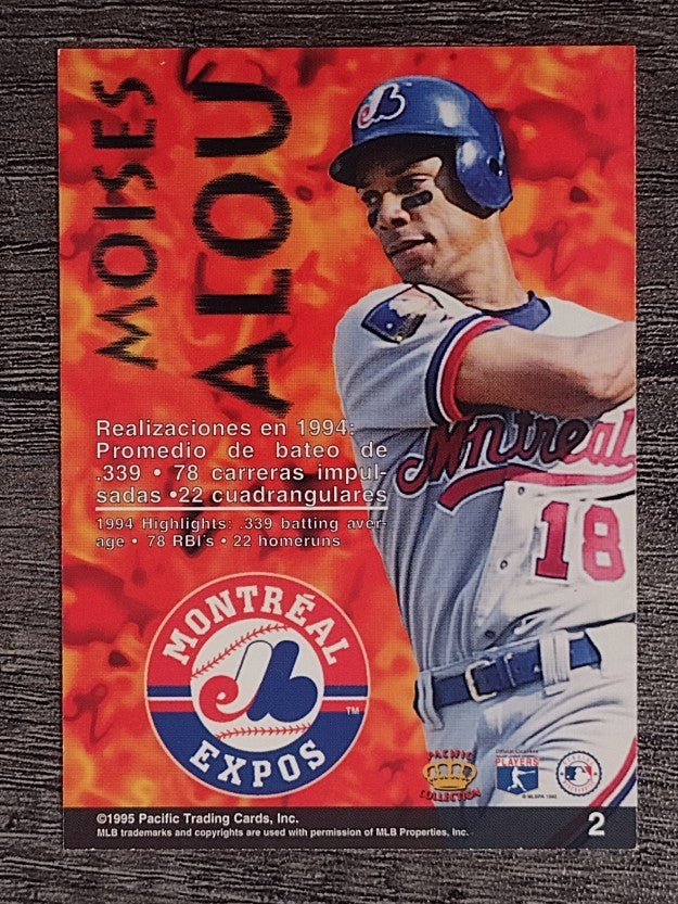 1995 Pacific Latinos Destacados #2 Moises Alou
