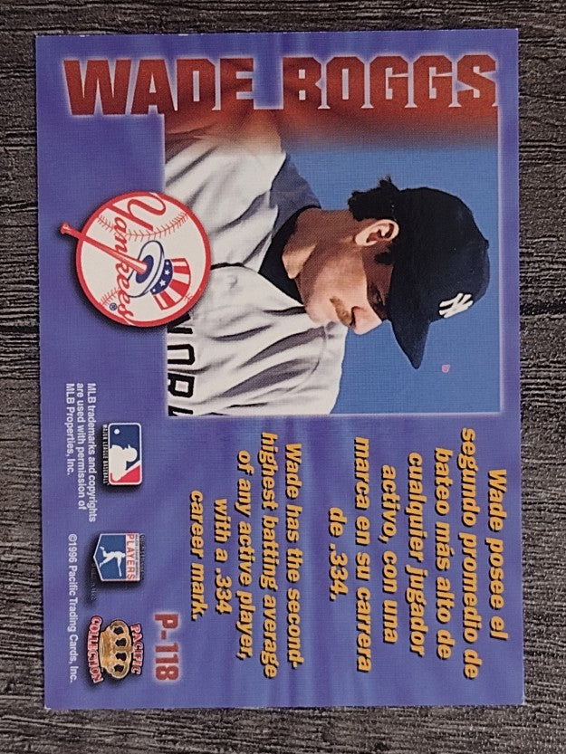 1996 Pacific Prisms #P118 Wade Boggs