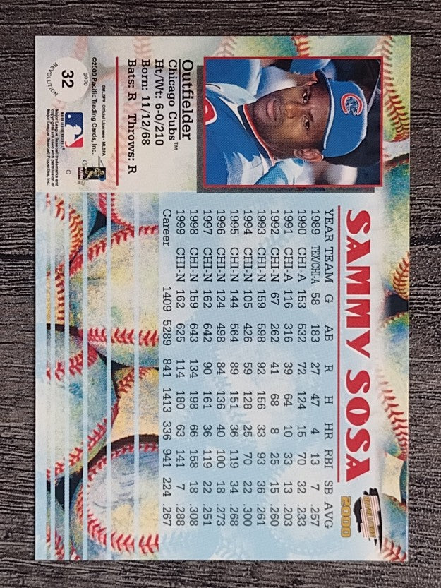 2000 Revolution #32 Sammy Sosa