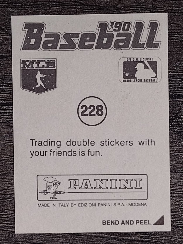 1990 Panini Stickers #228 John Smoltz
