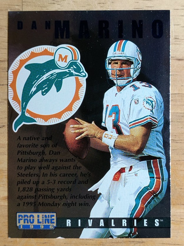1996 Pro Line Rivalries #R2 Dan Marino/Greg Lloyd
