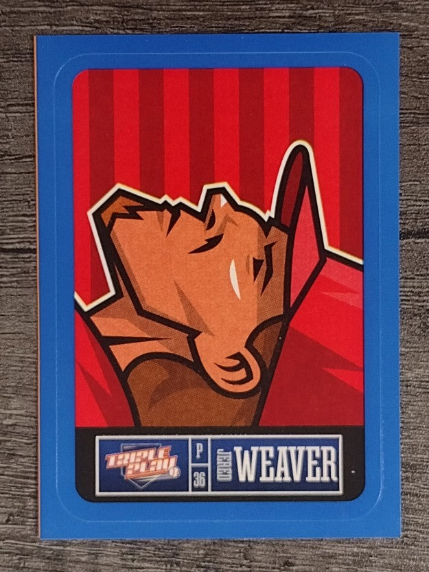 2013 Triple Play Stickers Blue #6 Jered Weaver