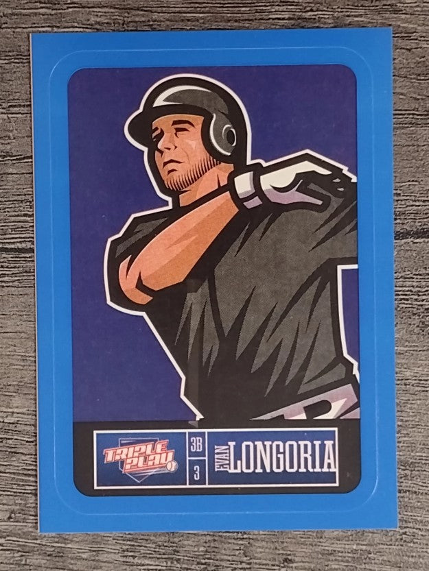 2013 Triple Play Stickers Blue #16 Evan Longoria