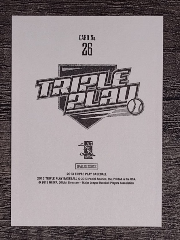 2013 Triple Play Stickers Red #26 Brett Lawrie