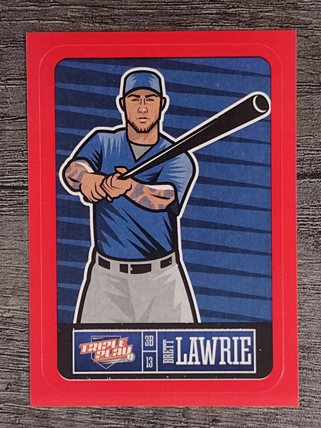 2013 Triple Play Stickers Red #26 Brett Lawrie