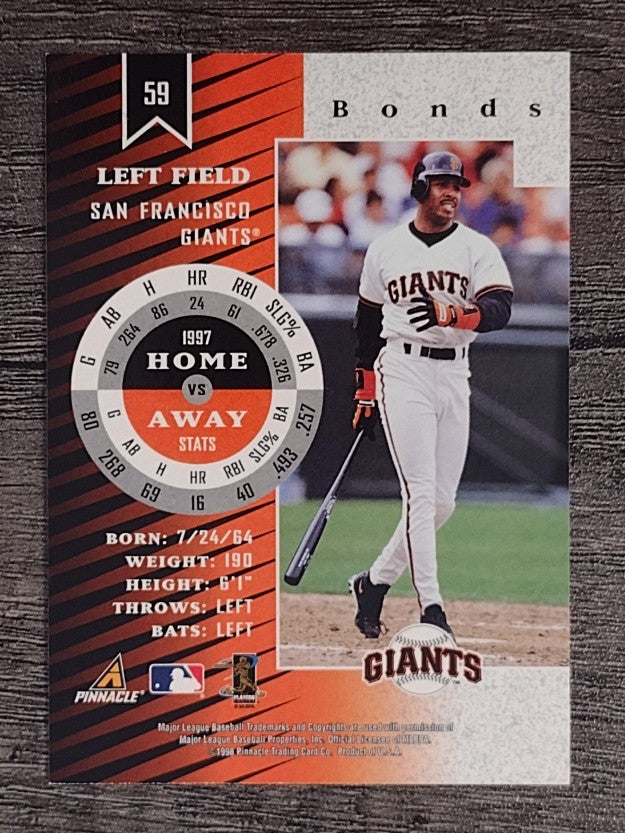 1998 Zenith #59 Barry Bonds (NM)