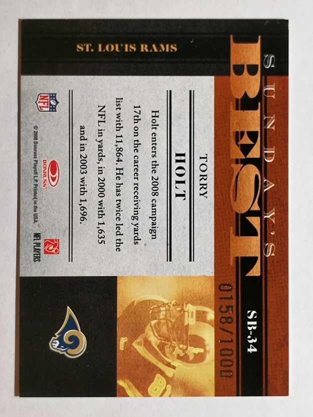 2008 Donruss Classics Sunday's Best #34 Torry Holt