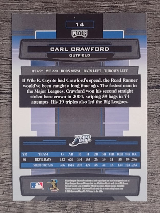 2005 Absolute Memorabilia #14 Carl Crawford