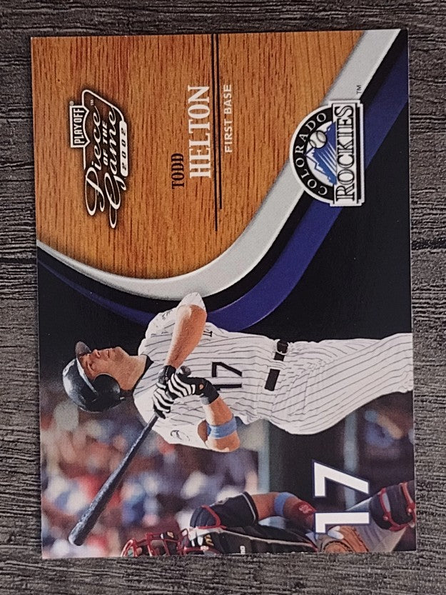 2002 Playoff Piece of the Game #34 Todd Helton