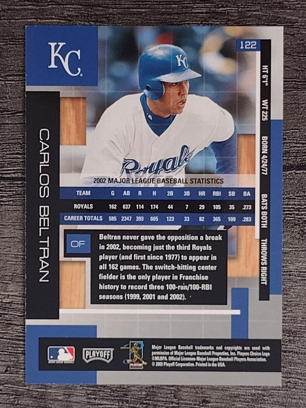 2003 Absolute Memorabilia #122 Carlos Beltran