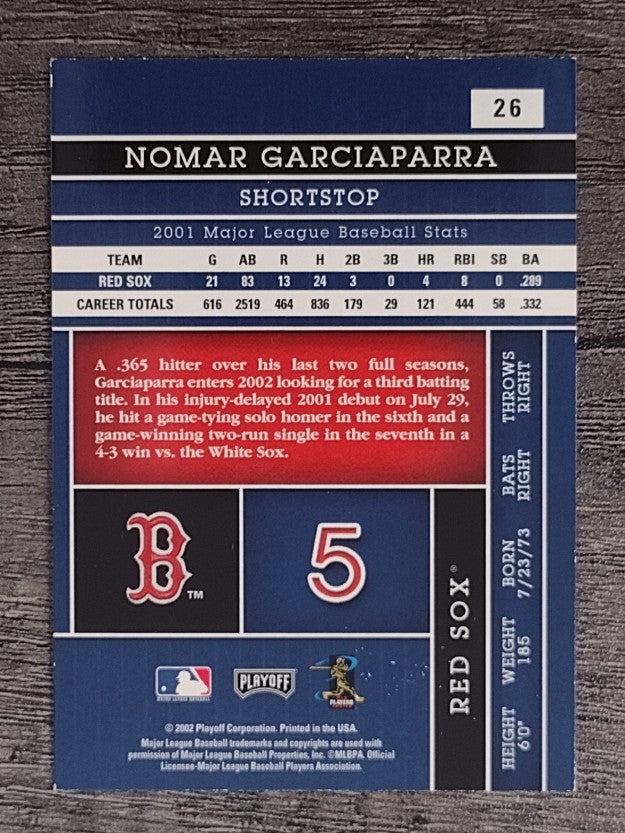 2002 Absolute Memorabilia #26 Nomar Garciaparra (NM)
