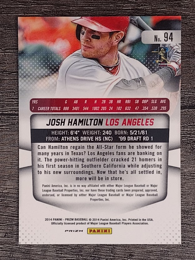 2014 Panini Prizm Prizms #94 Josh Hamilton