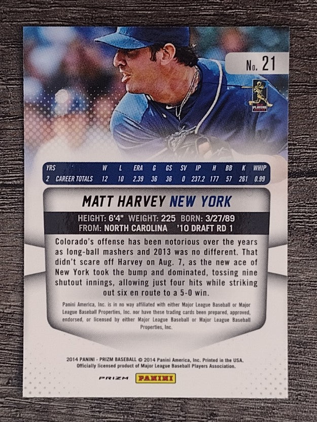 2014 Panini Prizm Prizms #21 Matt Harvey