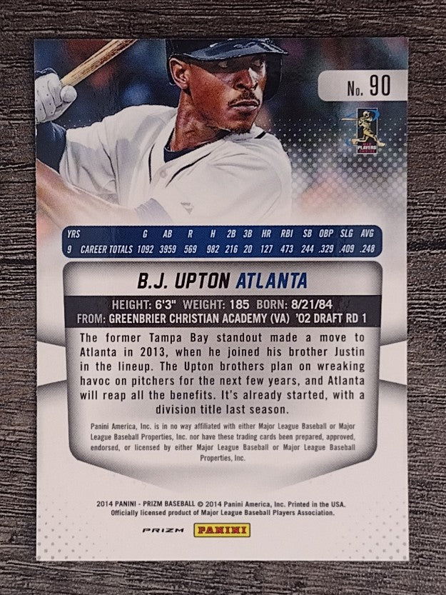 2014 Panini Prizm Prizms #90 B.J. Upton