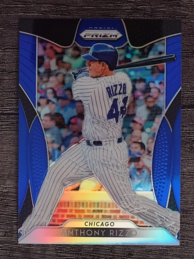 2019 Panini Prizm Prizms Blue #199 Anthony Rizzo