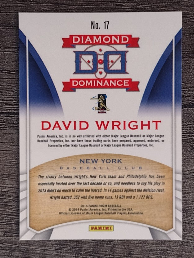 2014 Panini Prizm Diamond Dominance #17 David Wright