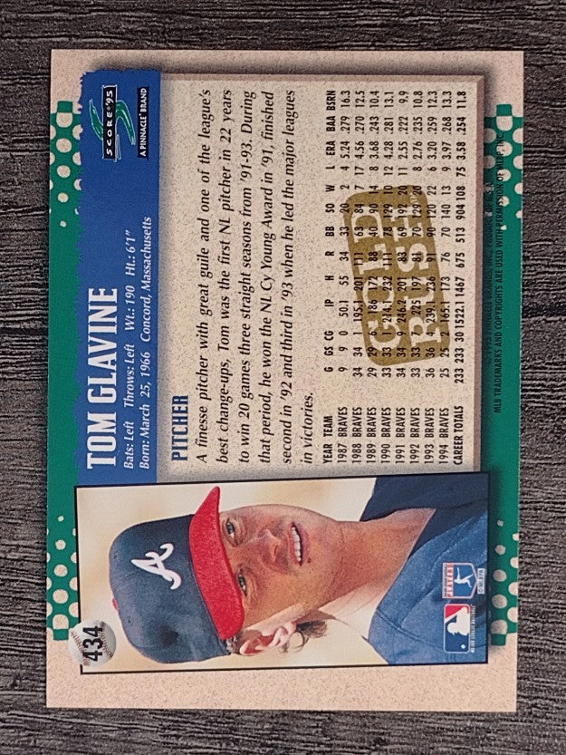1995 Score Gold Rush #434 Tom Glavine