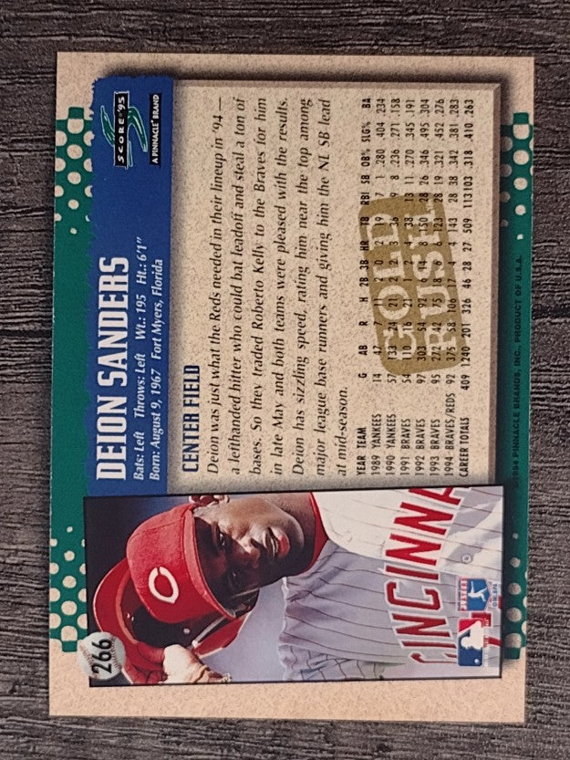 1995 Score Gold Rush #266 Deion Sanders
