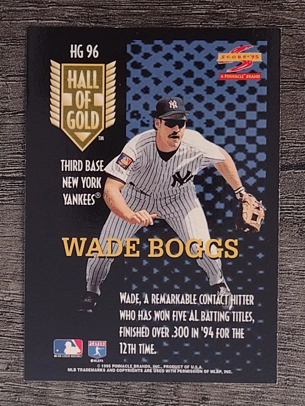 1995 Score Hall of Gold #HG96 Wade Boggs