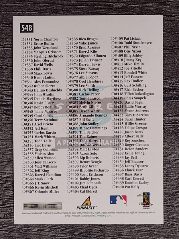 1997 Score #548 Ken Griffey Jr. CL