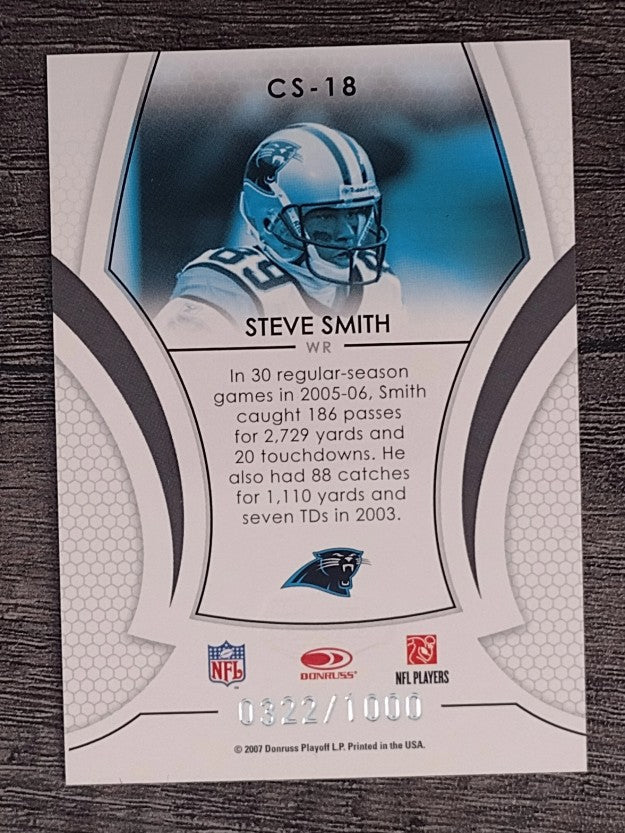 2007 Leaf Certified Materials Certified Skills #18 Steve Smith