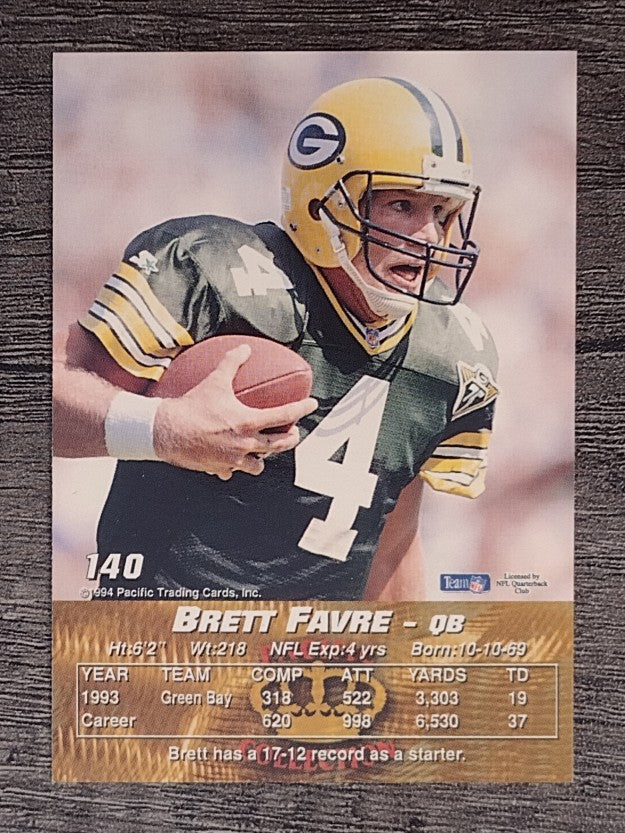 1994 Pacific #140 Brett Favre