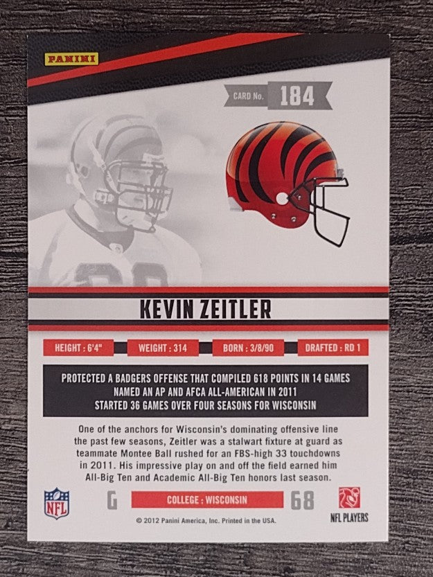 2012 Rookies and Stars #184 Kevin Zeitler RC