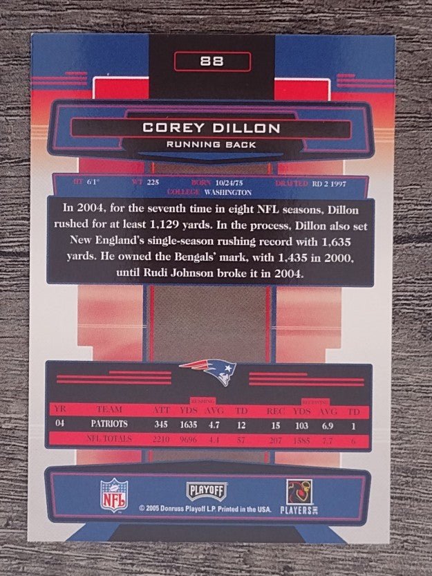 2005 Absolute Memorabilia Spectrum Black Retail #88 Corey Dillon