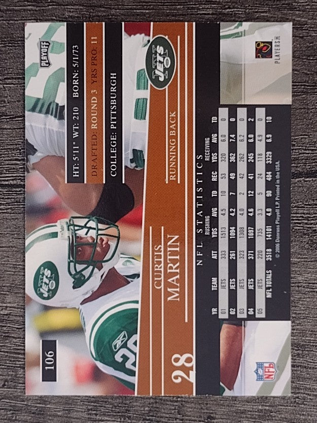 2006 Playoff Prestige #106 Curtis Martin