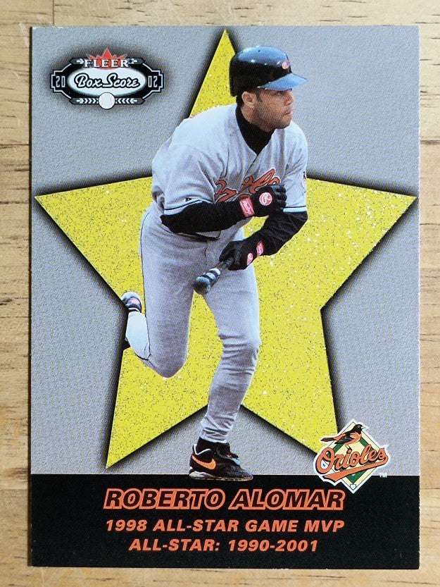 2002 Fleer Box Score #234 Roberto Alomar AS
