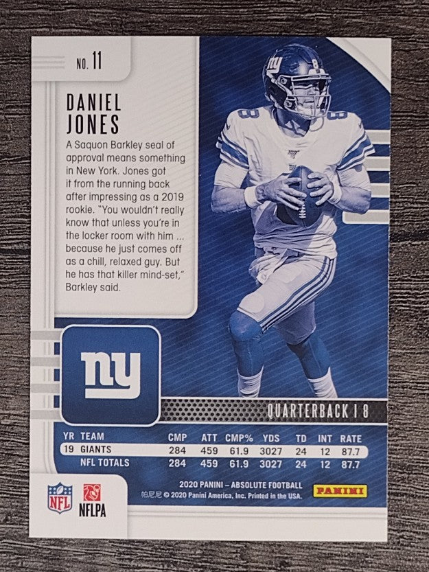 2020 Absolute Retail #11 Daniel Jones