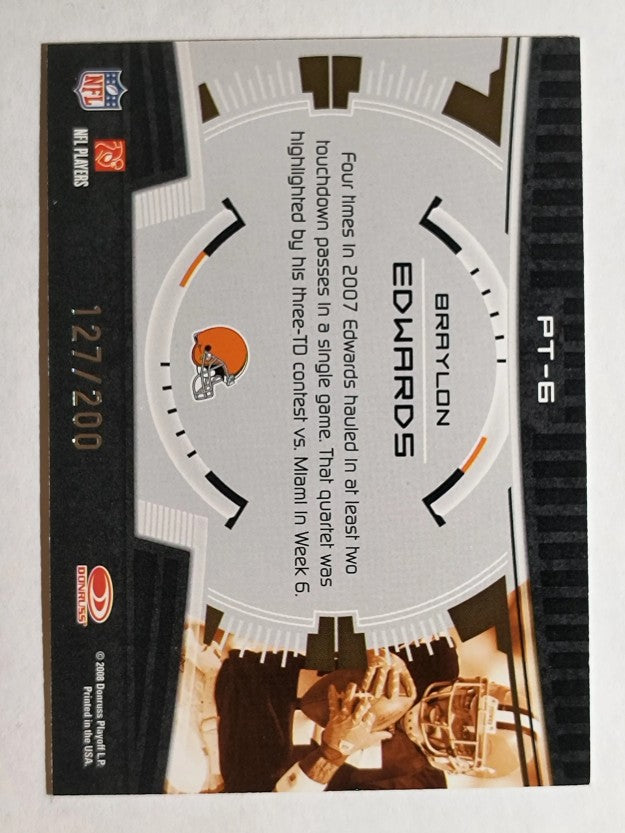 2008 Donruss Elite Prime Targets Red #6 Braylon Edwards
