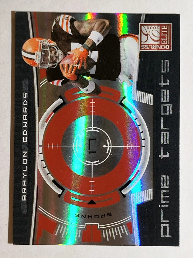 2008 Donruss Elite Prime Targets Red #6 Braylon Edwards