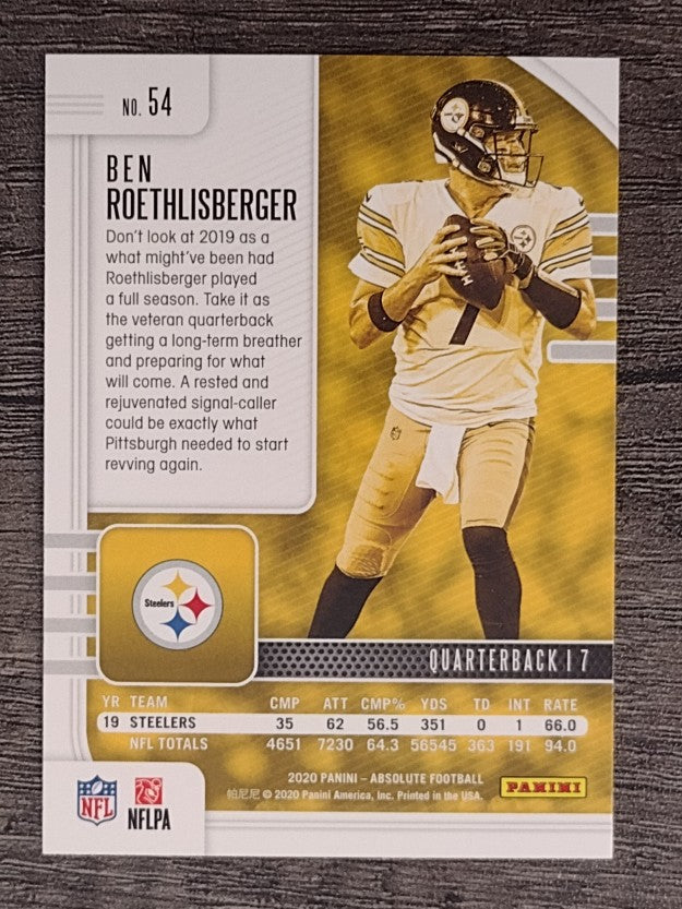 2020 Absolute Retail #54 Ben Roethlisberger