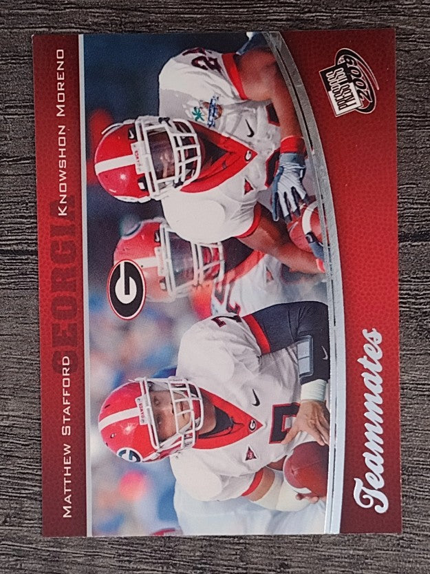 2009 Press Pass #91 Matthew Stafford/Knowshon Moreno TM