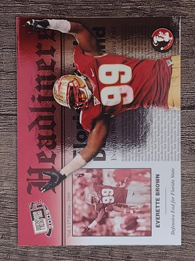 2009 Press Pass SE Headliners #HL26 Everette Brown