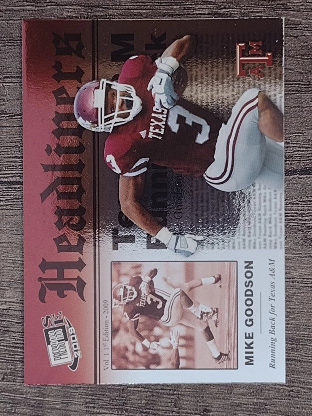 2009 Press Pass SE Headliners #HL11 Mike Goodson