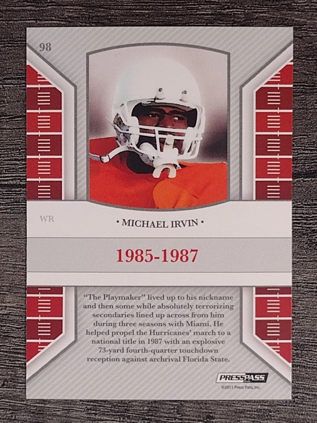 2011 Press Pass Legends #98 Michael Irvin SP