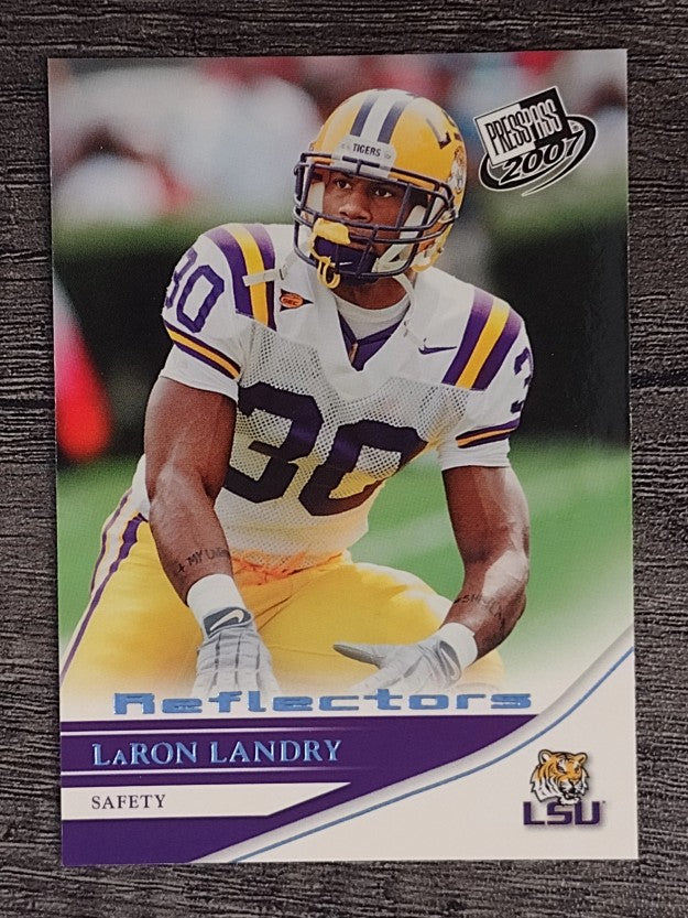 2007 Press Pass Reflectors Blue #29 LaRon Landry