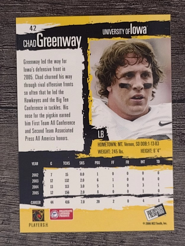 2006 Press Pass #42 Chad Greenway