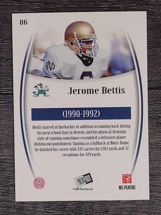 2007 Press Pass Legends #86 Jerome Bettis