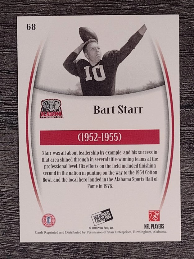 2007 Press Pass Legends #68 Bart Starr