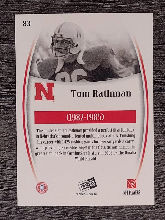 2007 Press Pass Legends #83 Tom Rathman