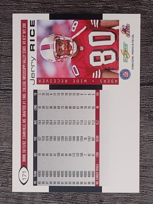 2000 Score #171 Jerry Rice