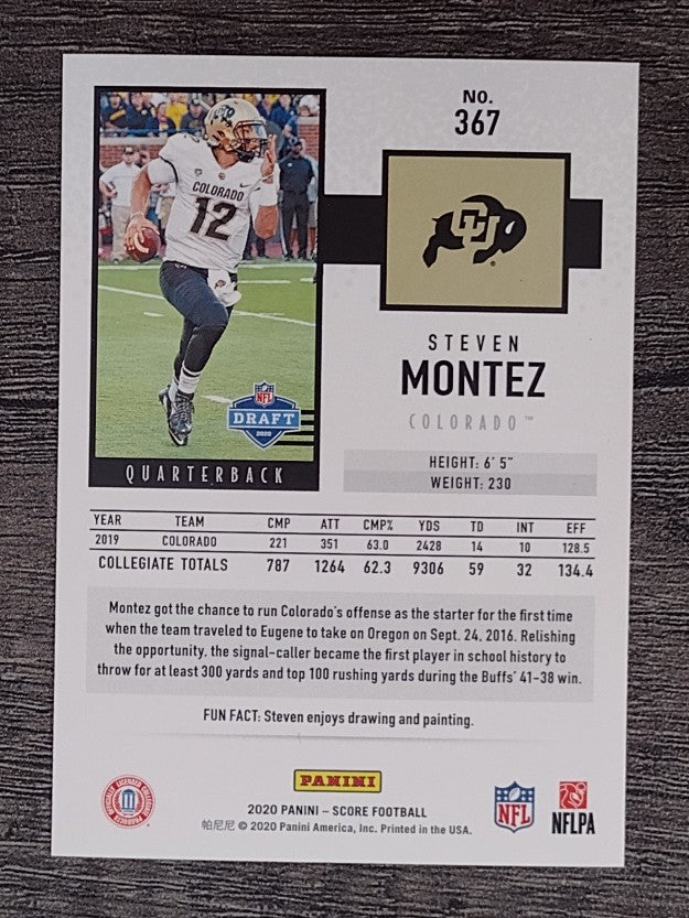 2020 Score #367 Steven Montez RC