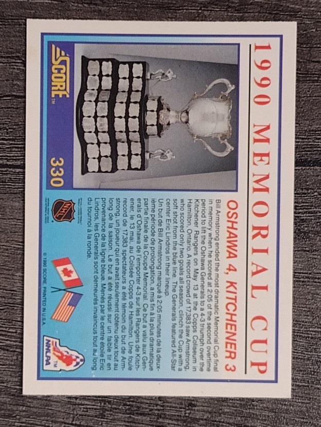 1990-91 Score Canadian #330 Oshawa/Eric Lindros (NM)