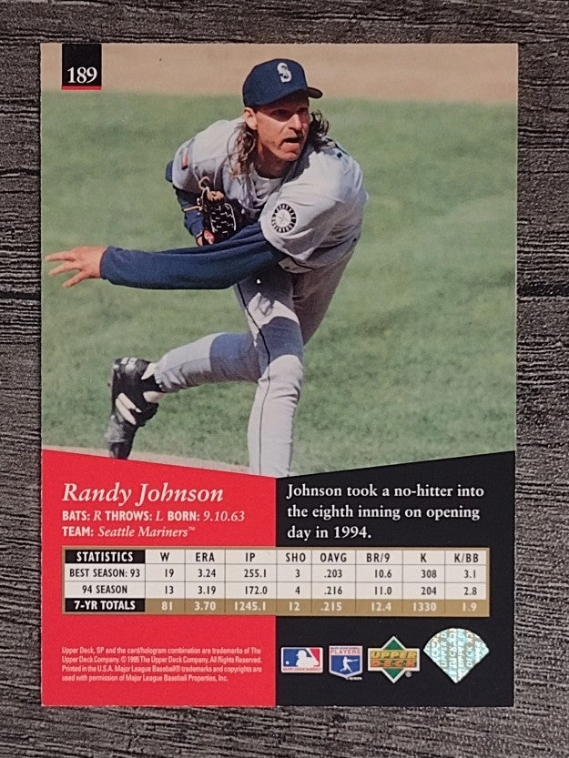 1995 SP #189 Randy Johnson
